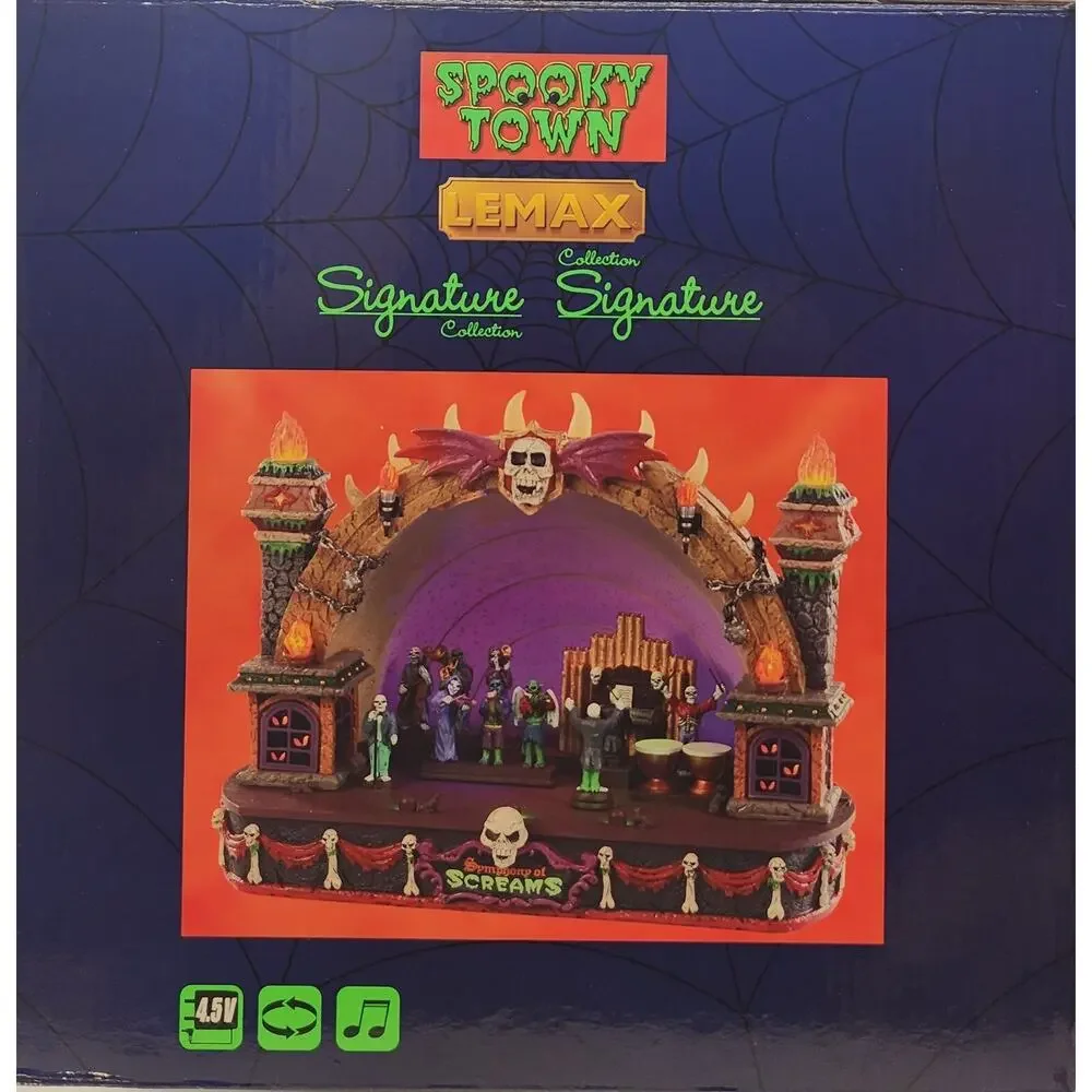 Halloween Lemax Spooky Town 2018 Symphony Of Screams 85303MC NEW